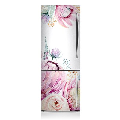 Magnet na ledničku dekorativní Květinový rám