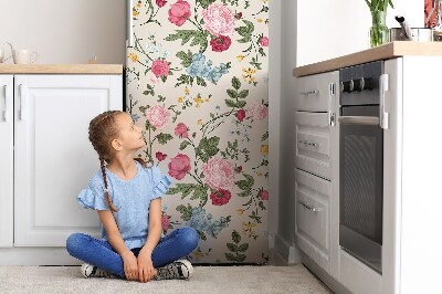 Magnet na ledničku dekorativní Barevné květiny