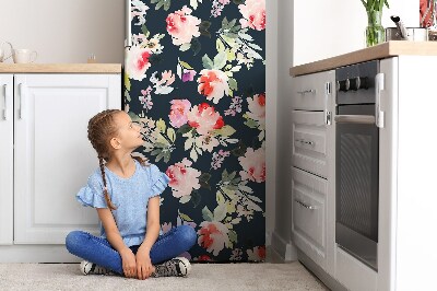 Magnet na ledničku dekorativní Malované květiny