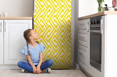 Magnet na ledničku dekorativní Žlutý popruh