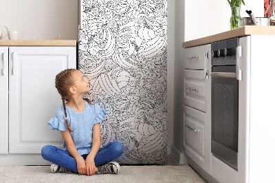 Magnet na ledničku Vzorec doodle