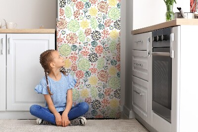 Magnet na ledničku dekorativní Květiny a srdce