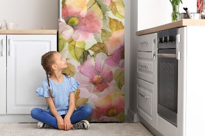 Magnet na ledničku dekorativní Malované květiny