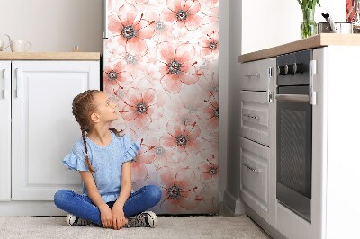 Magnet na ledničku dekorativní Oranžové květy