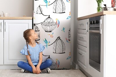 Magnet na ledničku dekorativní Ptačí klece