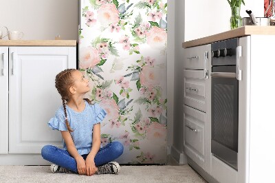 Magnet na ledničku dekorativní Pastelové květiny