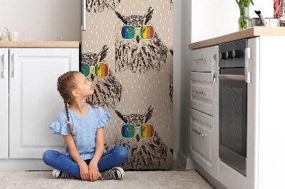 Magnet na ledničku dekorativní Sova v brýlích
