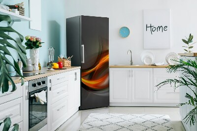 Magnetická podložka na lednici Oranžová abstrakce