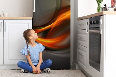 Magnetická podložka na lednici Oranžová abstrakce