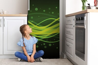 Magnetická podložka na lednici Zelené pruhy