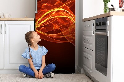 Magnetická podložka na lednici Červený plamen