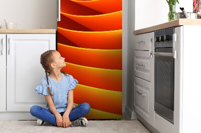 Magnetická podložka na lednici Oranžové vlny