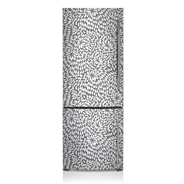 Magnet na ledničku dekorativní Černá květina