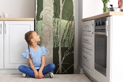 Magnet na ledničku dekorativní Stromy