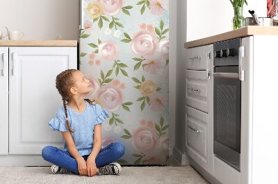 Magnet na ledničku dekorativní Akvarely květin