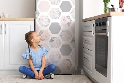 Magnet na ledničku dekorativní Hexagonální