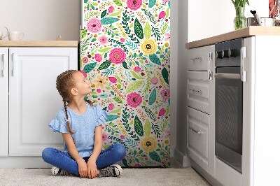 Magnet na ledničku dekorativní Barevné květiny