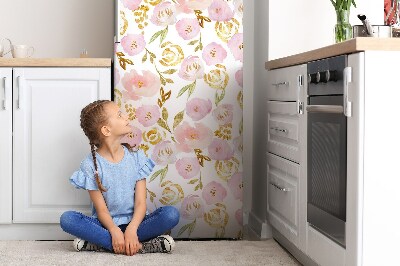 Magnet na ledničku dekorativní Růžové květy