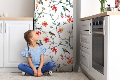 Magnet na ledničku dekorativní Ptáci na větvích