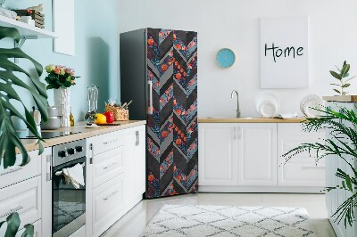 Magnet na ledničku dekorativní Květiny vyrobené z rybí kosti