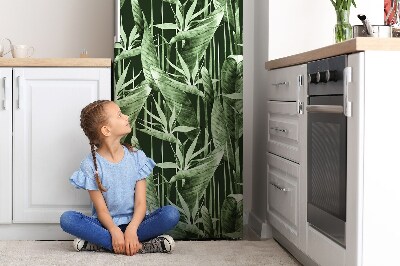 Magnet na ledničku dekorativní Tmavé listy