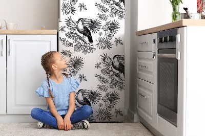Magnet na ledničku Černobílé tropy