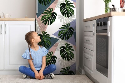 Magnet na ledničku Monsterův listnatý motiv