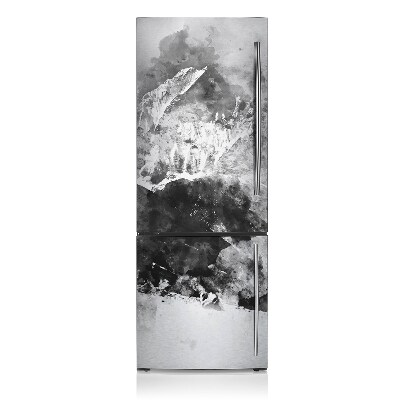 Magnet na ledničku Abstraktní horská krajina