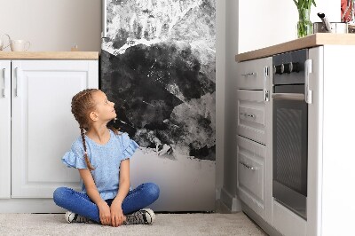 Magnet na ledničku Abstraktní horská krajina