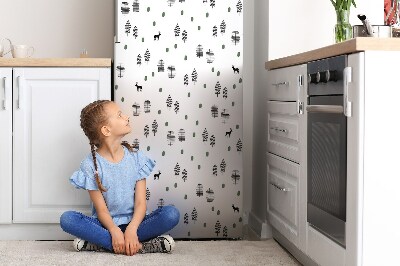 Magnet na ledničku dekorativní Jelen v lese