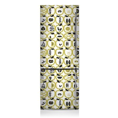 Magnet na ledničku dekorativní Vzorec jablek