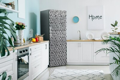 Magnet na ledničku dekorativní Triangle vzorec boho