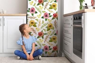 Magnet na ledničku dekorativní Akvarely květin