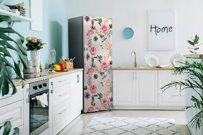 Magnet na ledničku dekorativní Pastelové květiny