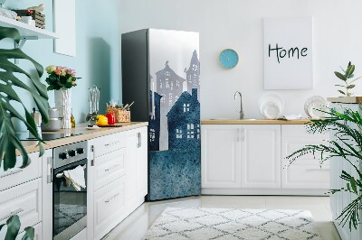 Magnet na ledničku dekorativní Noční město