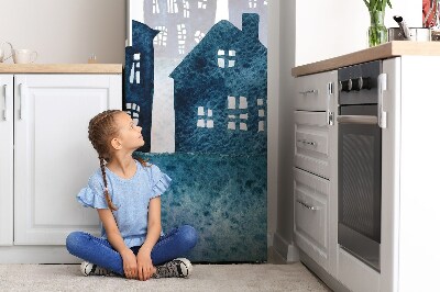 Magnet na ledničku dekorativní Noční město