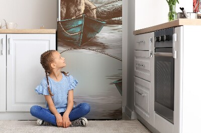Magnet na ledničku dekorativní Medvěd v łódku