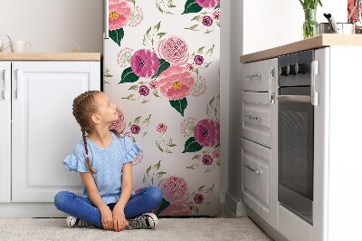 Magnet na ledničku dekorativní Růžové květy