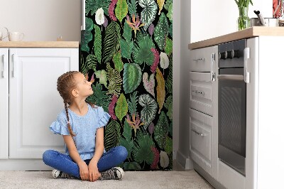 Magnet na ledničku dekorativní Tropické listy