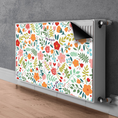 Magnet na radiátor Obrázek s květinami