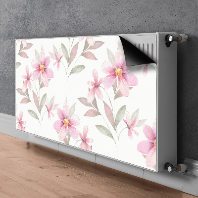 Magnetický kryt na radiátor Růžové květy