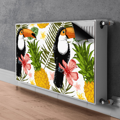 Magnet na radiátor Toucan a ananas