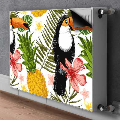 Magnet na radiátor Toucan a ananas