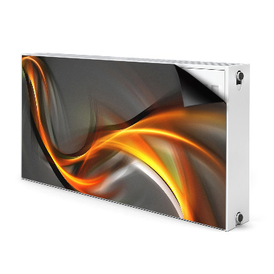 Magnetický kryt na radiátor Oranžová abstrakce