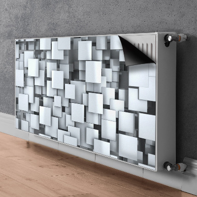 Dekorativní magnet na radiátor Šedé bloky