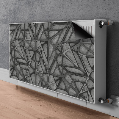 Magnetický kryt na radiátor Síťový vzor na betonu