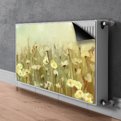 Magnetický kryt na radiátor Polní květiny