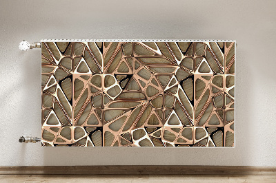 Dekorativní magnet na radiátor Měděné síťové dřevo