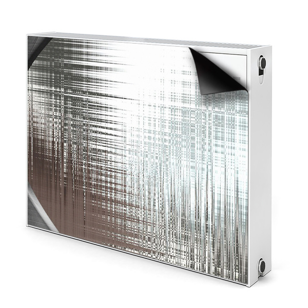 Magnetický kryt na radiátor Abstrakce stříbra