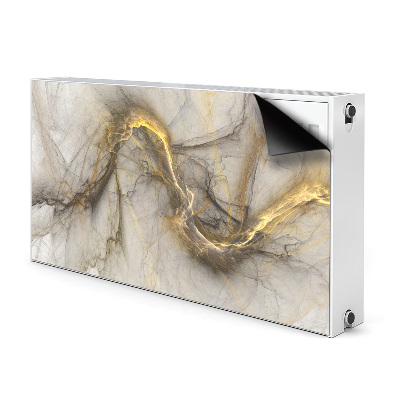 Dekorativní magnet na radiátor Zlatý mramor